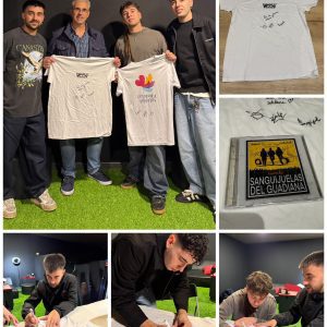Vinilo firmado por Sanguijuelas del Guadiana